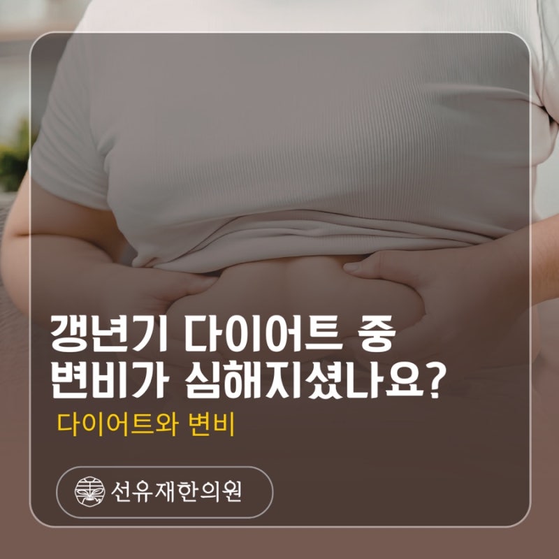 Has your constipation worsened during your menopause diet? We explain why abdominal obesity persists | Suji-gu Sunyujae Korean Medicine Clinic