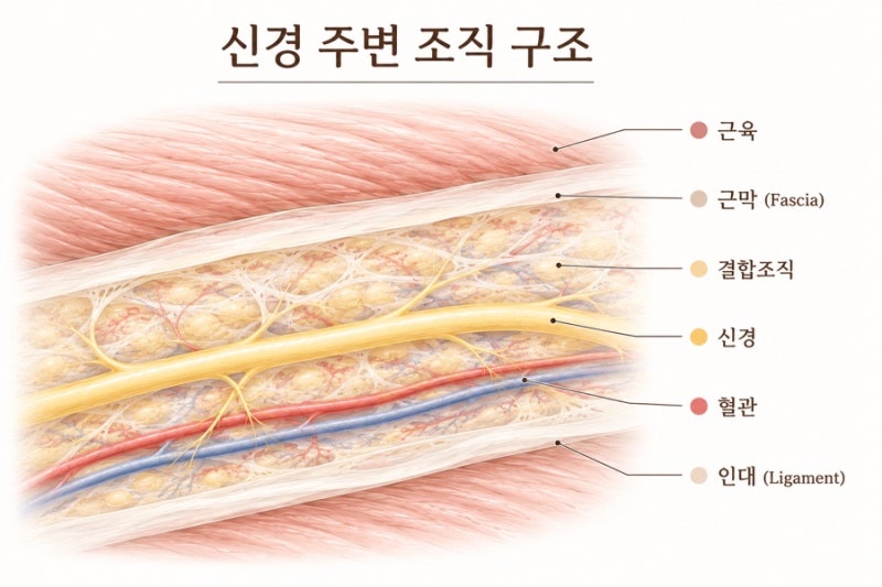 신경 주변 조직 구조 설명